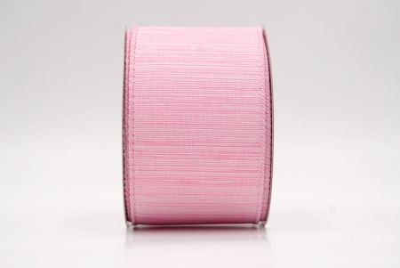 Ροζ_Παστέλ Χρώμα Ψεύτικη Λινάτσα Σατέν Κορδέλα_KF9787GC-5-5