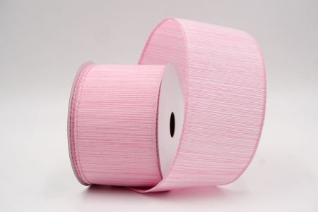 Ροζ_Παστέλ Χρώμα Ψεύτικη Λινάτσα Σατέν Κορδέλα_KF9787GC-5-5