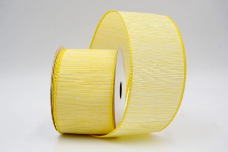 Κίτρινο_Παστέλ Χρώμα Ψεύτικη Λινάτσα Σατέν Κορδέλα_KF9787GC-6-6