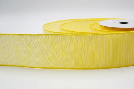Κίτρινο_Παστέλ Χρώμα Ψεύτικη Λινάτσα Σατέν Κορδέλα_KF9787GC-6-6