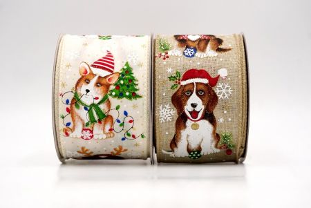 Weihnachts-Wuff-Welpe Drahtband_KF9789.KF9790