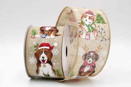 Khaki_Weihnachten Woof Welpe Drahtband_KF9790GC-13-183