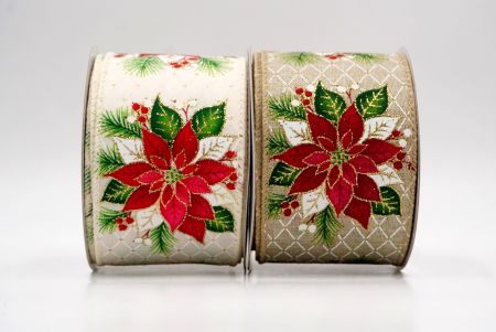 Blühendes Weihnachtsstern Drahtband_KF9791.KF9792.KF9793.KF9794