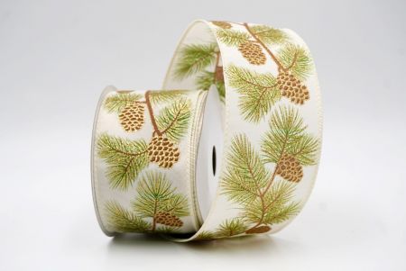 Krem_Wstążka druciana Pinecone & Berry Evergreen_KF9797GC-2-2