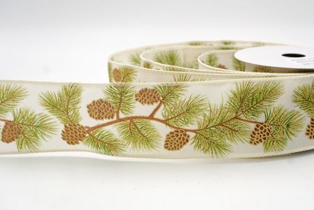Krem_Wstążka druciana Pinecone & Berry Evergreen_KF9797GC-2-2
