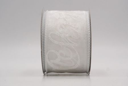 White_Merry Christmas Greeting Wired Ribbon_KF9810GC-1N-1