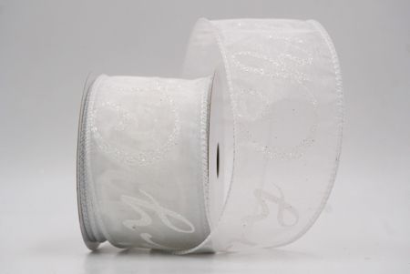 White_Merry Christmas Greeting Wired Ribbon_KF9810GC-1N-1