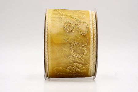 Gold_Merry Christmas Greeting Wired Ribbon_KF9811GC-2-2