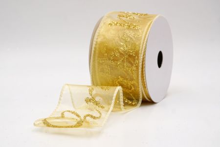 Gold_Merry Christmas Greeting Wired Ribbon_KF9811GC-2-2