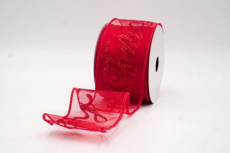 Red_Merry Christmas Greeting Wired Ribbon_KF9811GC-7R-7