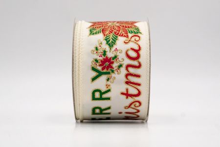 Cream_Merry Christmas Greeting Wired Ribbon_KF9830GC-2-2