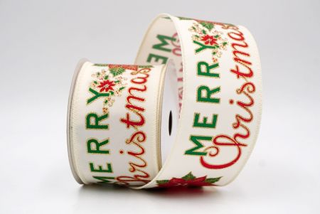 Cream_Merry Christmas Greeting Wired Ribbon_KF9830GC-2-2