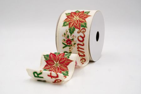 Cream_Merry Christmas Greeting Wired Ribbon_KF9830GC-2-2
