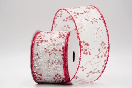 White/Red_Frosted Berry Wired Ribbon_KF9838GC-1-7