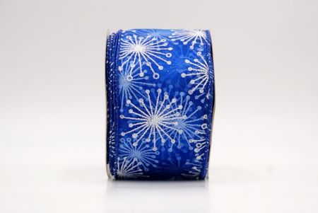 Blue_Glitter Starbust Design Sheer Wired Ribbon_KF9849GC-4-151