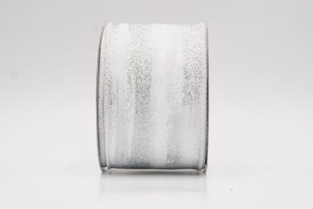 White Multicolor Glitter Brushstroke Wired Ribbon_KF9860GC-1-1