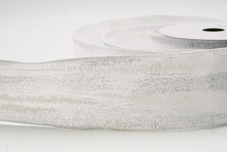 White Multicolor Glitter Brushstroke Wired Ribbon_KF9860GC-1-1