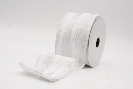 White Multicolor Glitter Brushstroke Wired Ribbon_KF9860GC-1-1