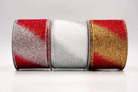 Duo-Tonorum Diagonalis Glitter Stripe Filum Lorum - Duo-Tonorum Diagonalis Glitter Stripe Filum Lorum