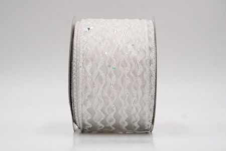 White Sheer_Glitter Vertical Wavy Stripe Wired Ribbon_KF9874GC-1-1