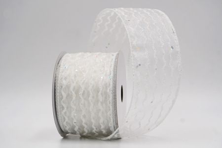 White Sheer_Glitter Vertical Wavy Stripe Wired Ribbon_KF9874GC-1-1