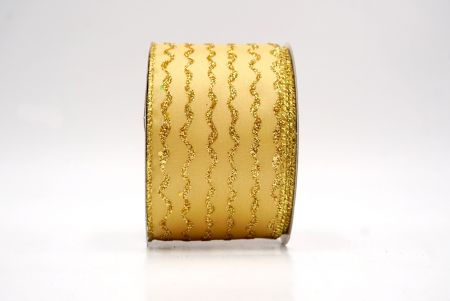 White_Glitter Vertical Wavy Stripe Wired Ribbon_KF9876G-6