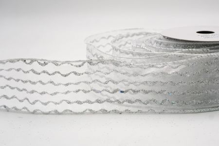 Silver Sheer_Glitter Vertical Wavy Stripe Wired Ribbon_KF9877GC-1-1