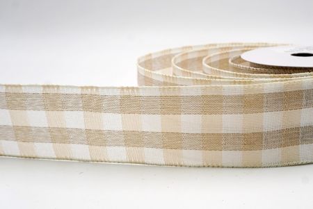 Cream_Classic Plaid and Check Wired Ribbon_KF9881GC-2-2