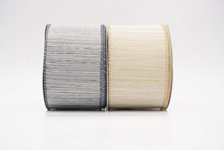 Elegant Burlap Textured Wired Ribbon - Elegant Burlap Textured Wired Ribbon