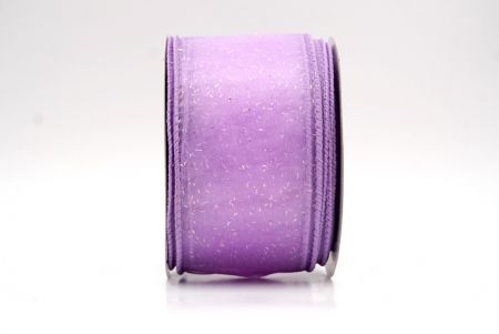 Purple Sheer_Solid Color Glitter Sprinkled Wired Ribbon_KF9890GC-11-11