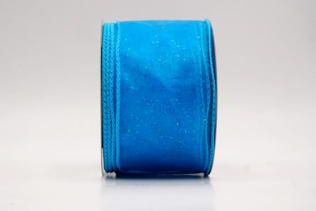 Lt.Blue Sheer_Solid Color Glitter Sprinkled Wired Ribbon_KF9890GC-55-216