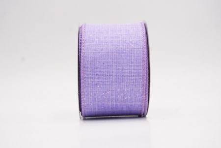 Purple Glitter Solid Colors Wired Ribbon_KF9891GC-11-11