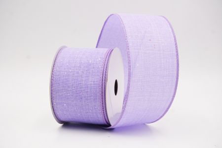 Purple Glitter Solid Colors Wired Ribbon_KF9891GC-11-11