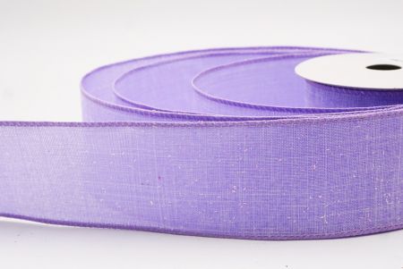 Purple Glitter Solid Colors Wired Ribbon_KF9891GC-11-11