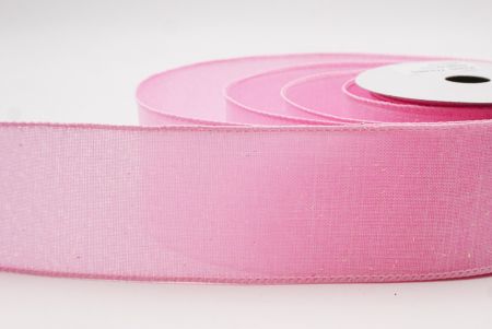 Pink Glitter Solid Colors Wired Ribbon_KF9891GC-5-5