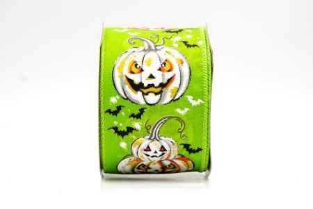 Neon zöld Jack-O’-Lantern Halloween drótos szalag_KF9918GC-15-190