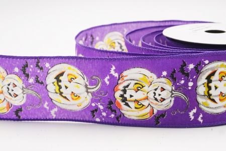 Ibolya Jack-O’-Lantern Halloween drótos szalag_KF9918GC-34-34