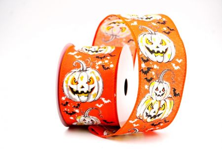 Narancs Jack-O’-Lantern Halloween drótos szalag_KF9918GC-54-54