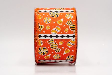 Чорний_Хелловінська змішана цукерка та стрічка з діамантовою смужкою_KF9919GC-54-54