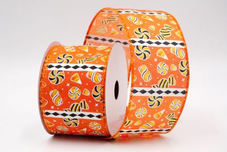 Чорний_Хелловінська змішана цукерка та стрічка з діамантовою смужкою_KF9919GC-54-54