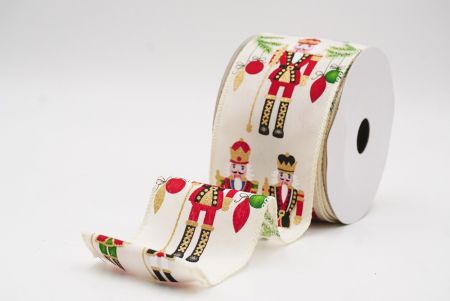 Weißer Nussknacker-Soldat & Lebkuchen-Weihnachtsdrahtband_KF9931GC-2-2