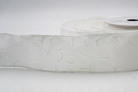 White_Metallic Foil Scroll Wired Ribbon_KF9940GC-1-1