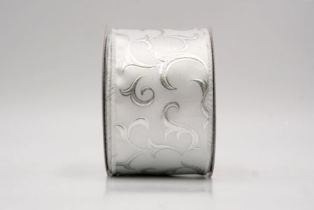 White_Metallic Foil Scroll Wired Ribbon_KF9941GC-1-1