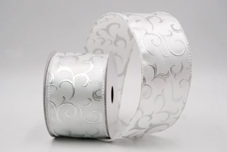 White_Metallic Foil Scroll Wired Ribbon_KF9941GC-1-1