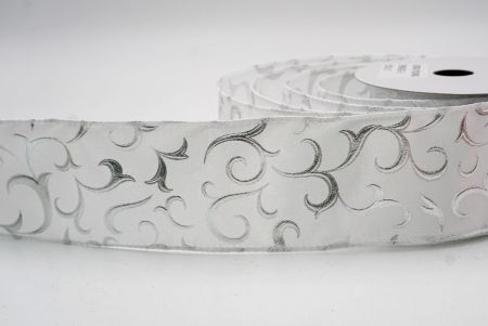 White_Metallic Foil Scroll Wired Ribbon_KF9941GC-1-1