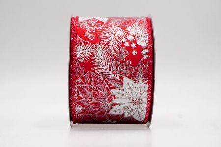 Red_Glitter Poinsettia & Holly Wired Ribbon_KF9944GC-7-7