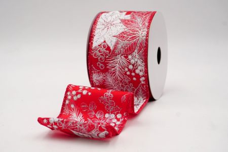 Red_Glitter Poinsettia & Holly Wired Ribbon_KF9944GC-7-7