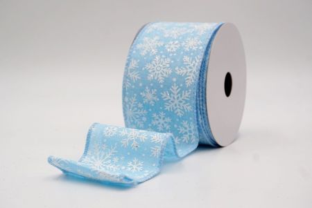 Powder Blue_Snowflake Sparkle Wired Ribbon_KF9951GC-12-216