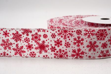 White_Snowflake Sparkle Wired Ribbon_KF9953GC-1-1