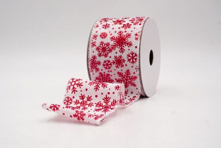 White_Snowflake Sparkle Wired Ribbon_KF9953GC-1-1
